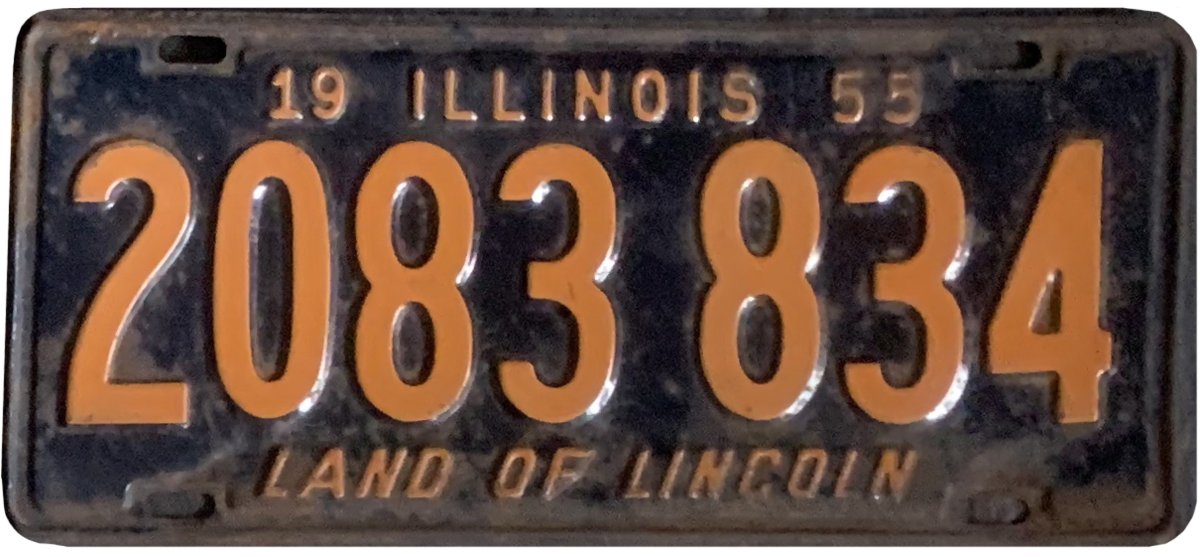 USA-Kennzeichen als Aufkleber | Illinois.5