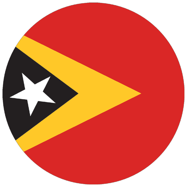 Osttimor | rund geschnittener Aufkleber