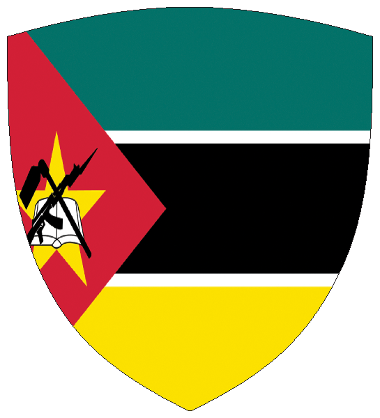 Mosambik | Flagge -wappenförmig Mosambik | Flagge -wappenförmig