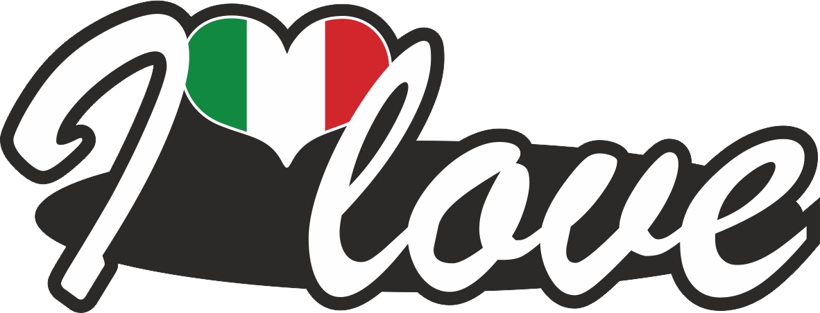 Aufkleber- I love Italien