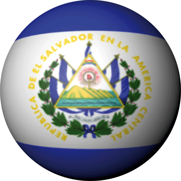 El Salvador | Aufkleber in Kugelform