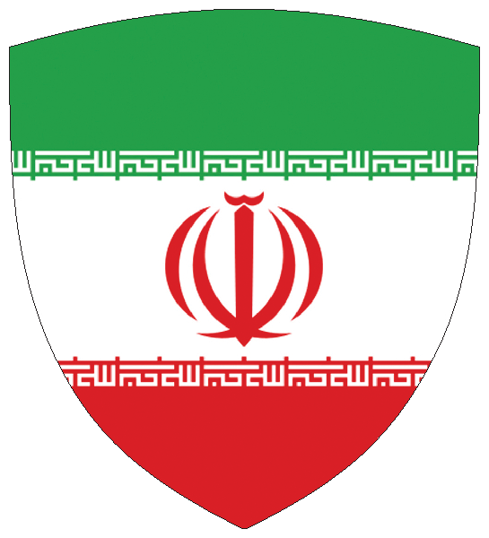 Iran | Flagge -wappenförmig Iran | Flagge -wappenförmig
