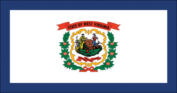 West Virgina | Flagge von West Virgina als Aufkleber
