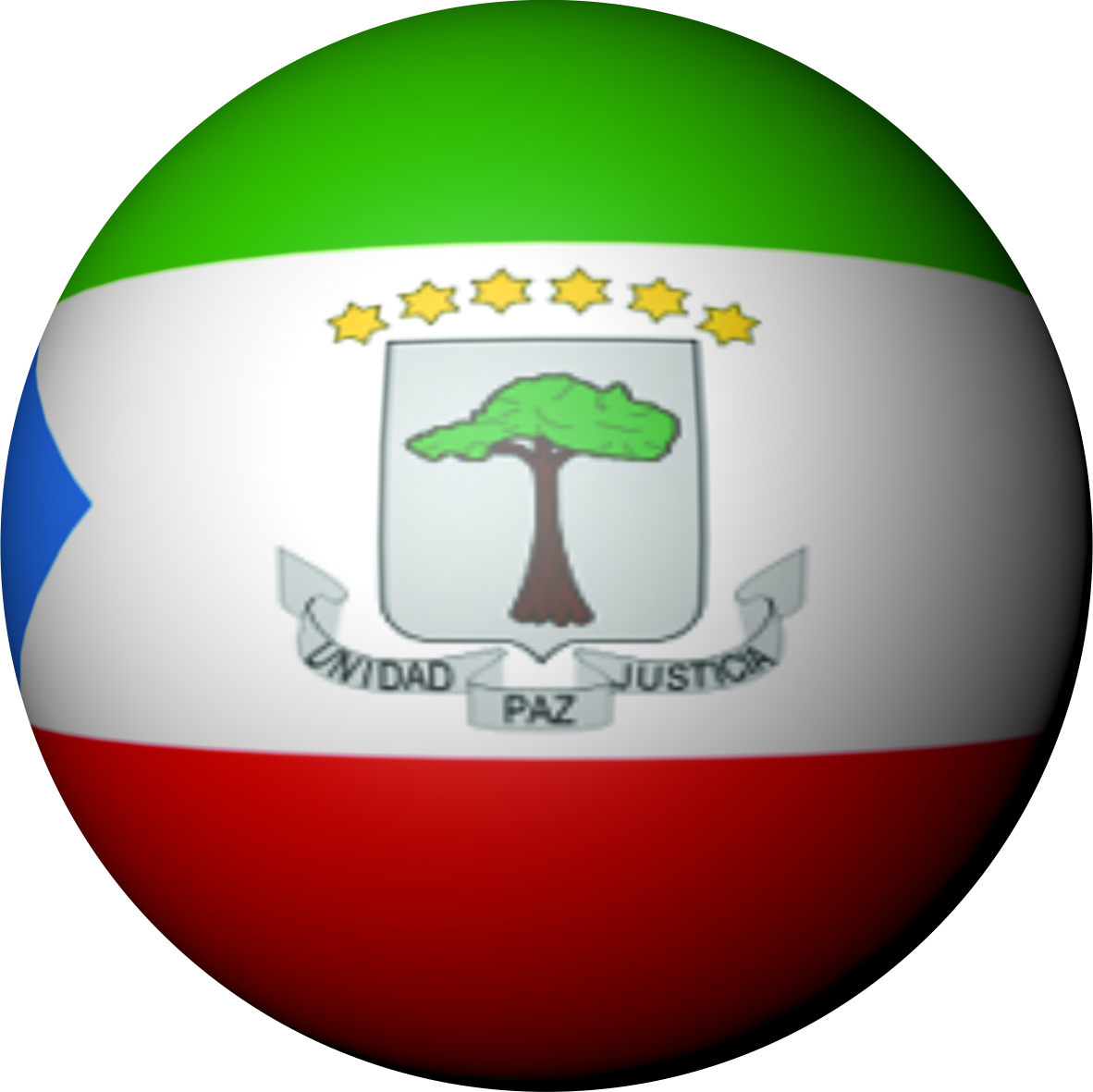 Equatorial Guinea | Sticker in ball shape