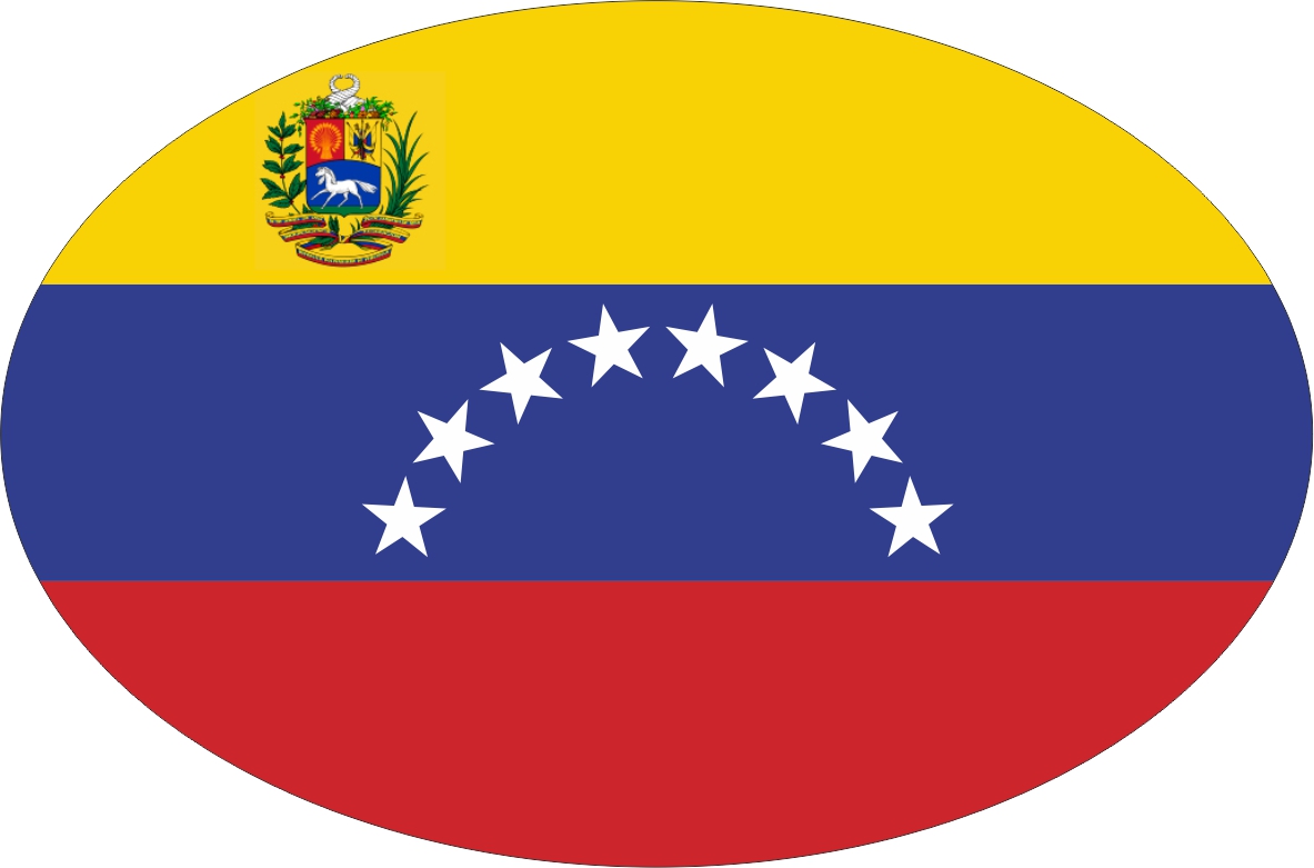Venezuela | Aufkleber in ovaler Form