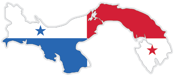 Panama | Auf Contour geschnittene Flagge