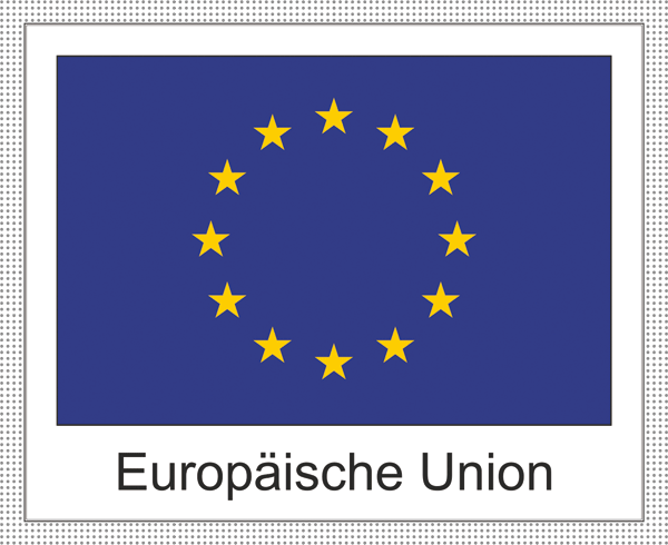 Europäische Union | Aufkleber mit weissem Design