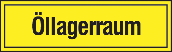 Warnzeichenaufkleber Sonstige .049- Öllagerraum
