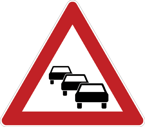 Verkehrszeichen 124 - Stau