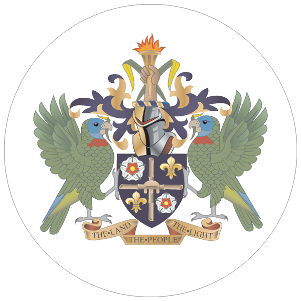 St. Lucia | Wappen als Aufkleber