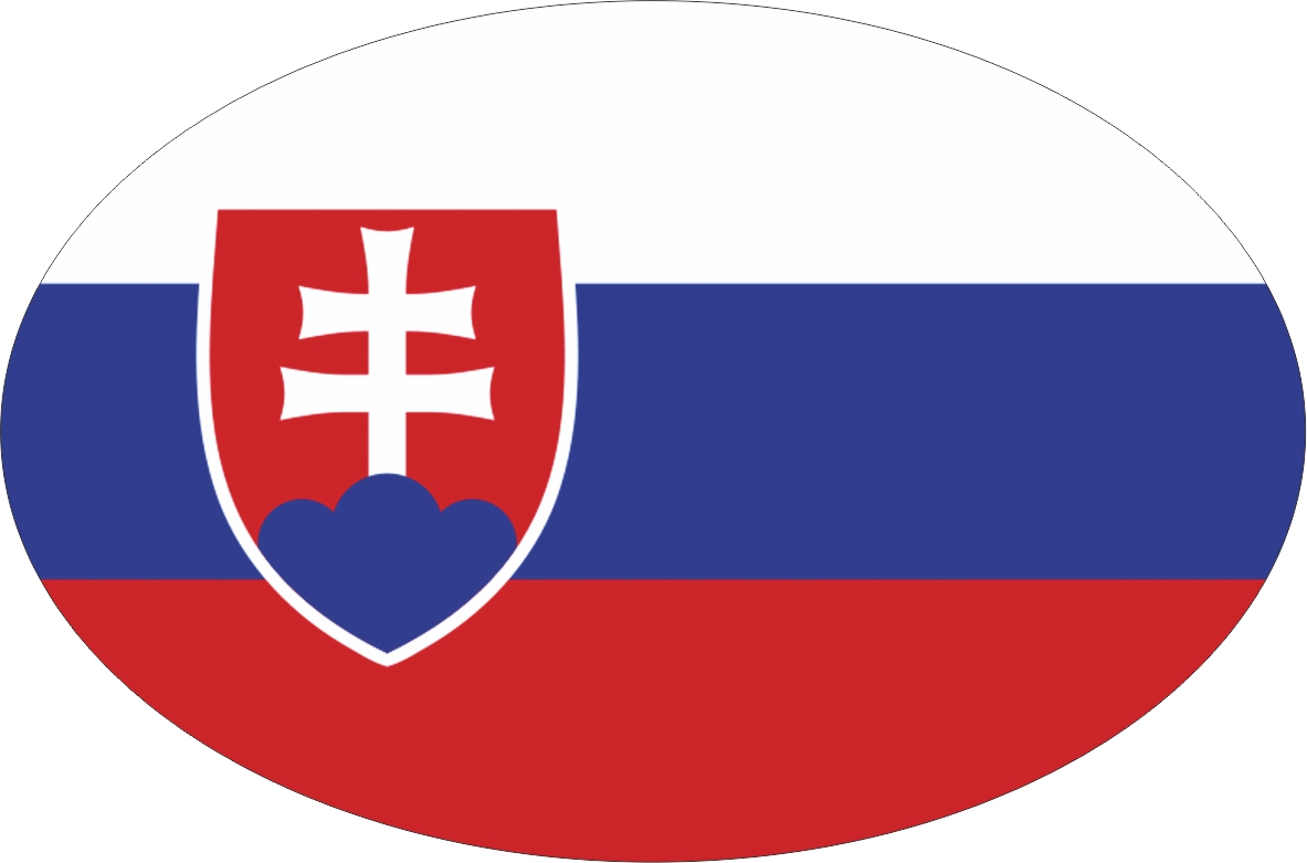 Slowakei | Aufkleber in ovaler Form