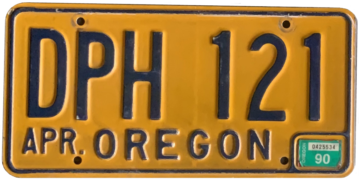 USA license plate | Oregon.1 USA license plate | Oregon.1