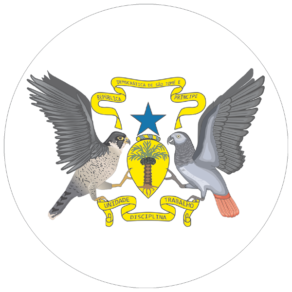 São Tomé und Príncipe | Wappen als Aufkleber