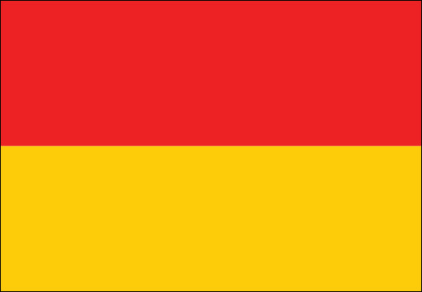 Burgenland (Landesflagge) | Aufkleber Burgenland (Landesflagge) | Aufkleber