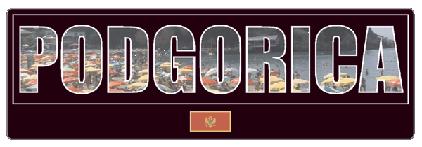 Podgorica | Aufkleber- (schwarz)