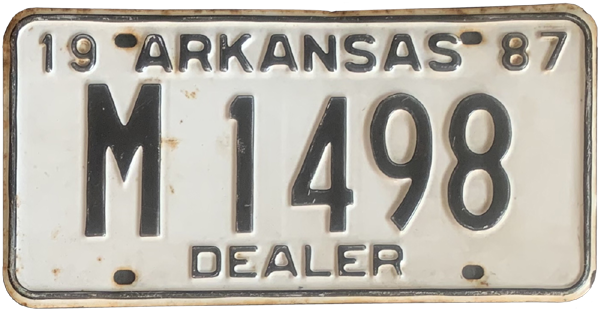 USA-Kennzeichen als Aufkleber | Arkansas.2