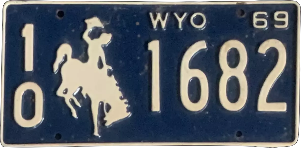 USA-Kennzeichen als Aufkleber | Wyoming.2