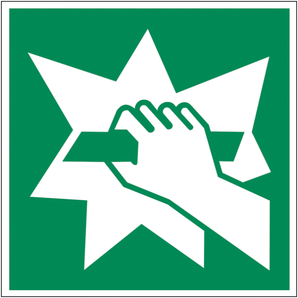 Rettungszeichenaufkleber .008- E008 Notausgang