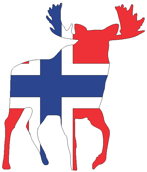 Trendline-Aufkleber - Elch-Norwegen