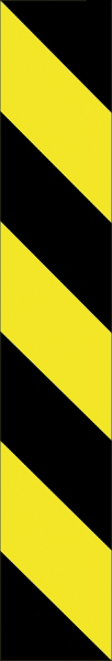 Warnzeichenaufkleber alt .115- Markierung Schwarz/Gelb