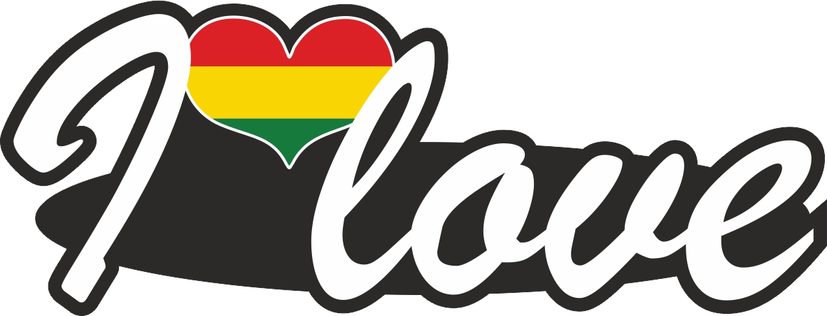 Aufkleber- I love Bolivien
