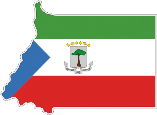 Equatorial Guinea | Flag cut to Contour