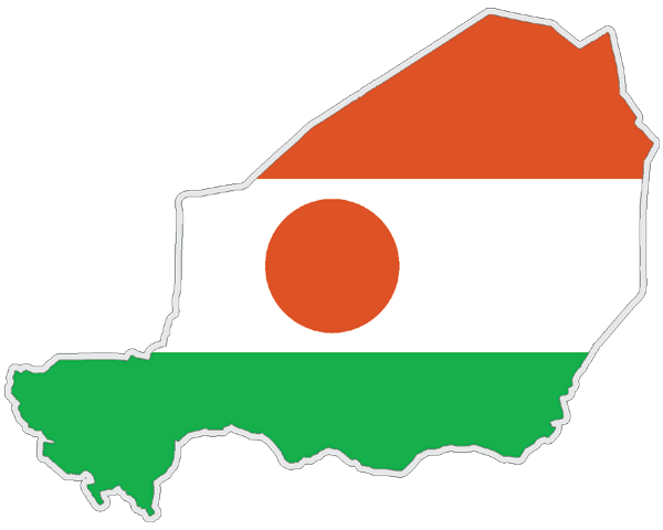 Niger | Auf Contour geschnittene Flagge