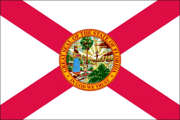 Florida | Flagge von Florida als Aufkleber