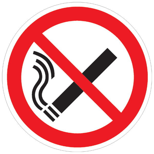 Verbotszeichenaufkleber alt .036-Rauchen verboten (alt)