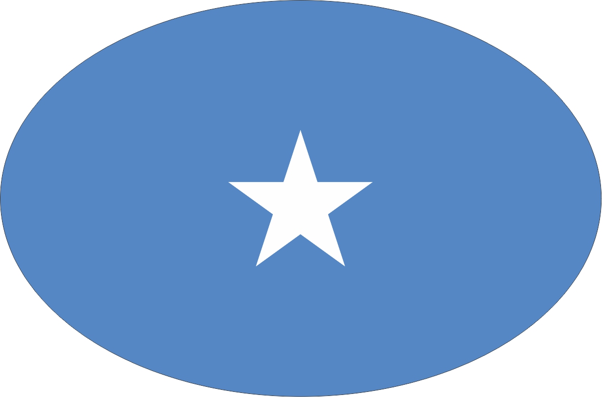 Somalia | Aufkleber in ovaler Form