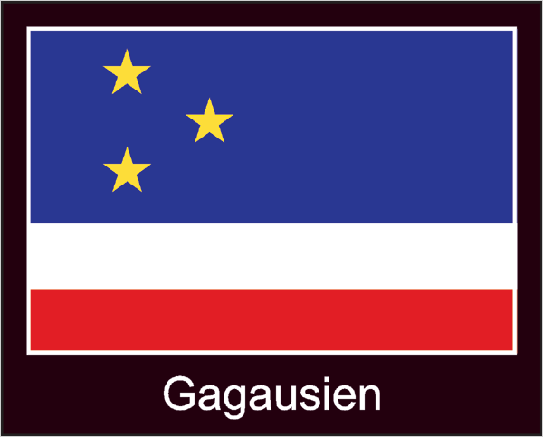 Gagausien | Aufkleber mit schwarzem Design