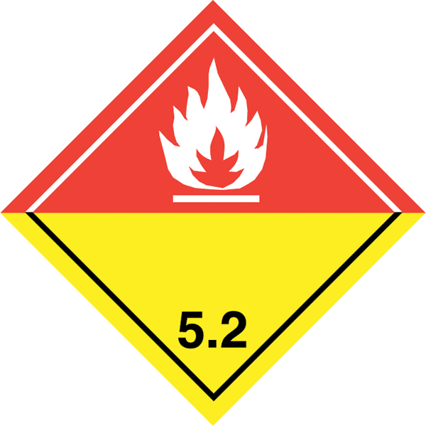 Gefahrgutaufkleber .028-Kategorie 5.2