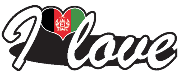 Aufkleber- I love Afghanistan