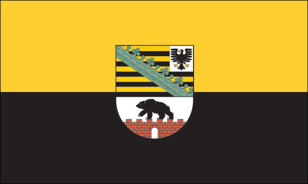 Sachsen-Anhalt (Dienstflagge) | normaler Aufkleber