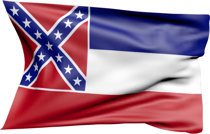 Mississippi | Waving flag as a sticker