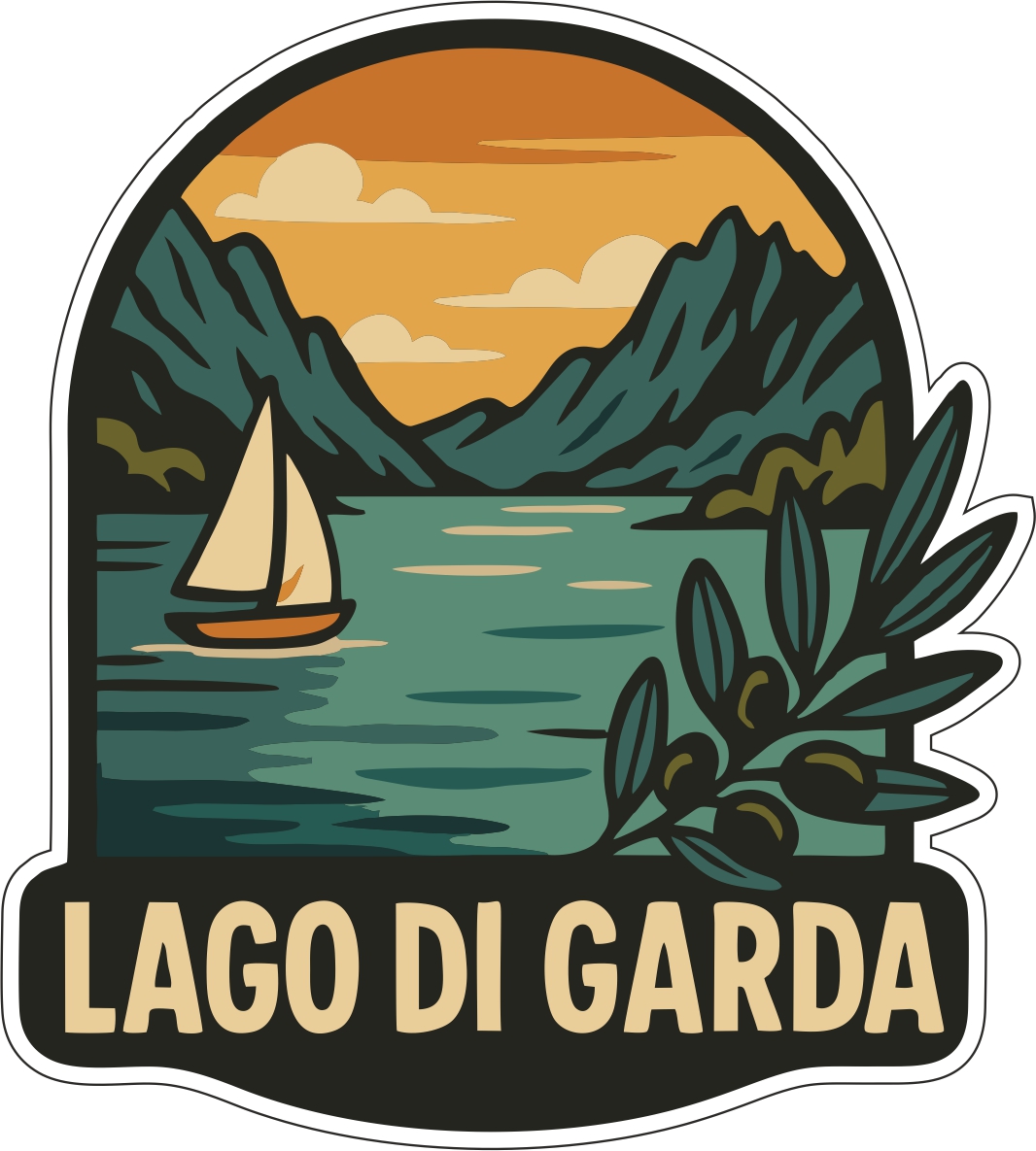 Gardasee | Aufkleber