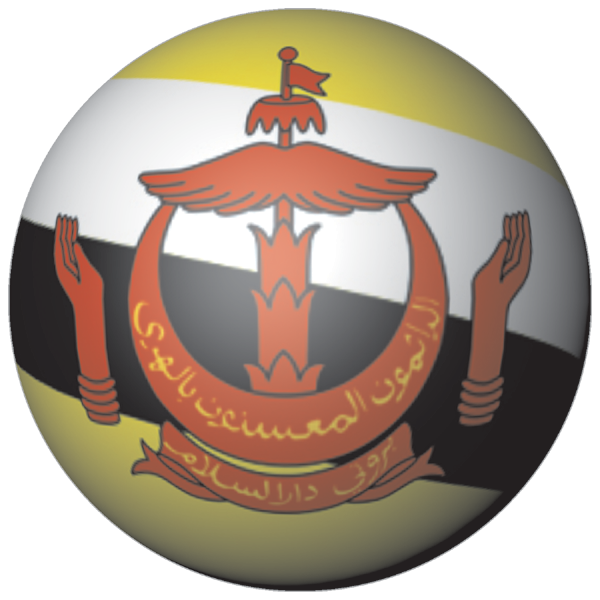Brunei Darussalam | Sticker in ball shape