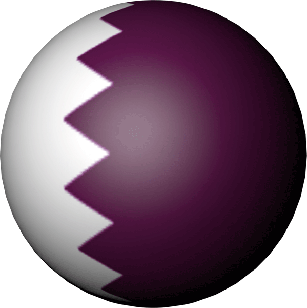 Qatar | Sticker in ball shape