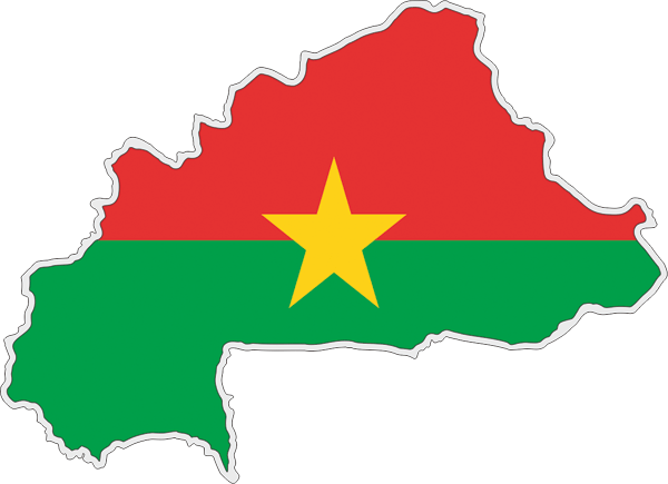 Burkina Faso | Flag cut to Contour