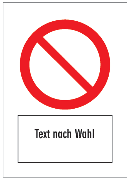Verbotszeichenaufkleber alt .053- Verbotszeichen allgemein (alt)
