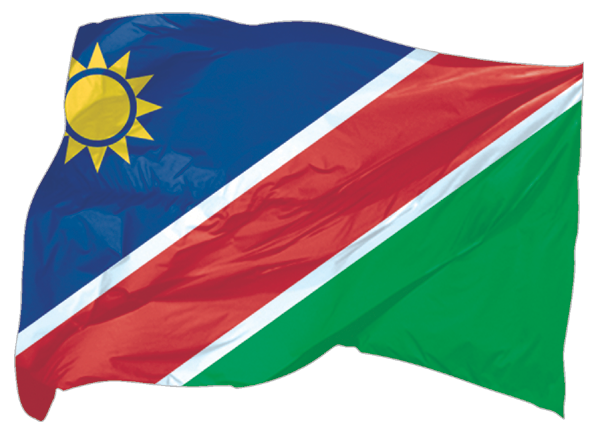 Namibia | wehende Flagge als Aufkleber