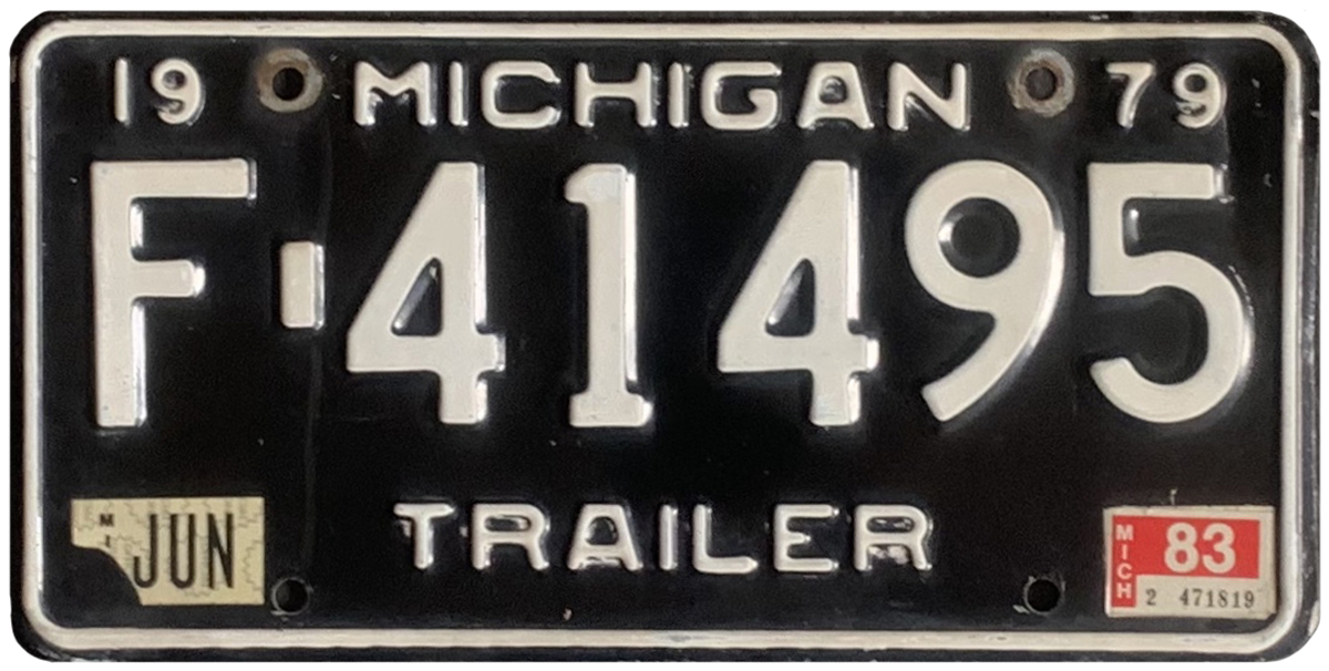 USA-Kennzeichen als Aufkleber | Michigan.2
