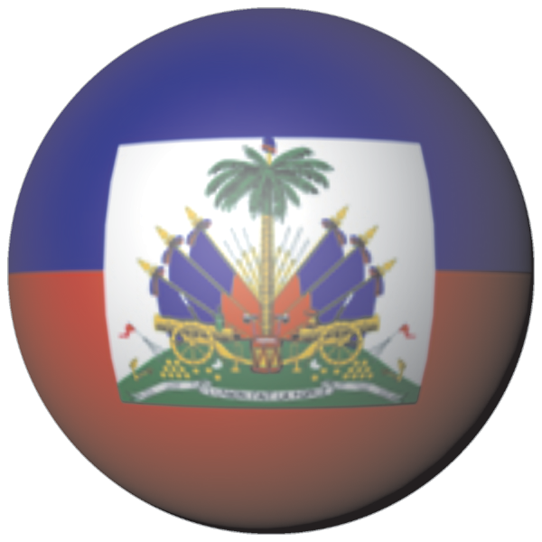 Haiti | Aufkleber in Kugelform