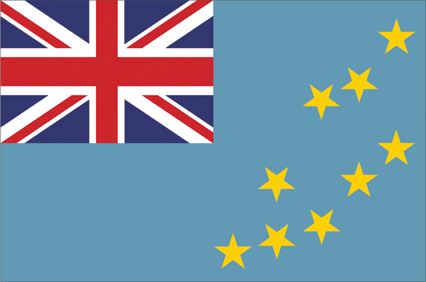 Tuvalu | Flagge -gleiche Größe Tuvalu | Flagge -gleiche Größe