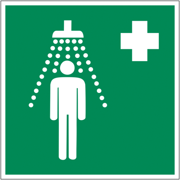 Rettungszeichenaufkleber .012- E012 Notdusche