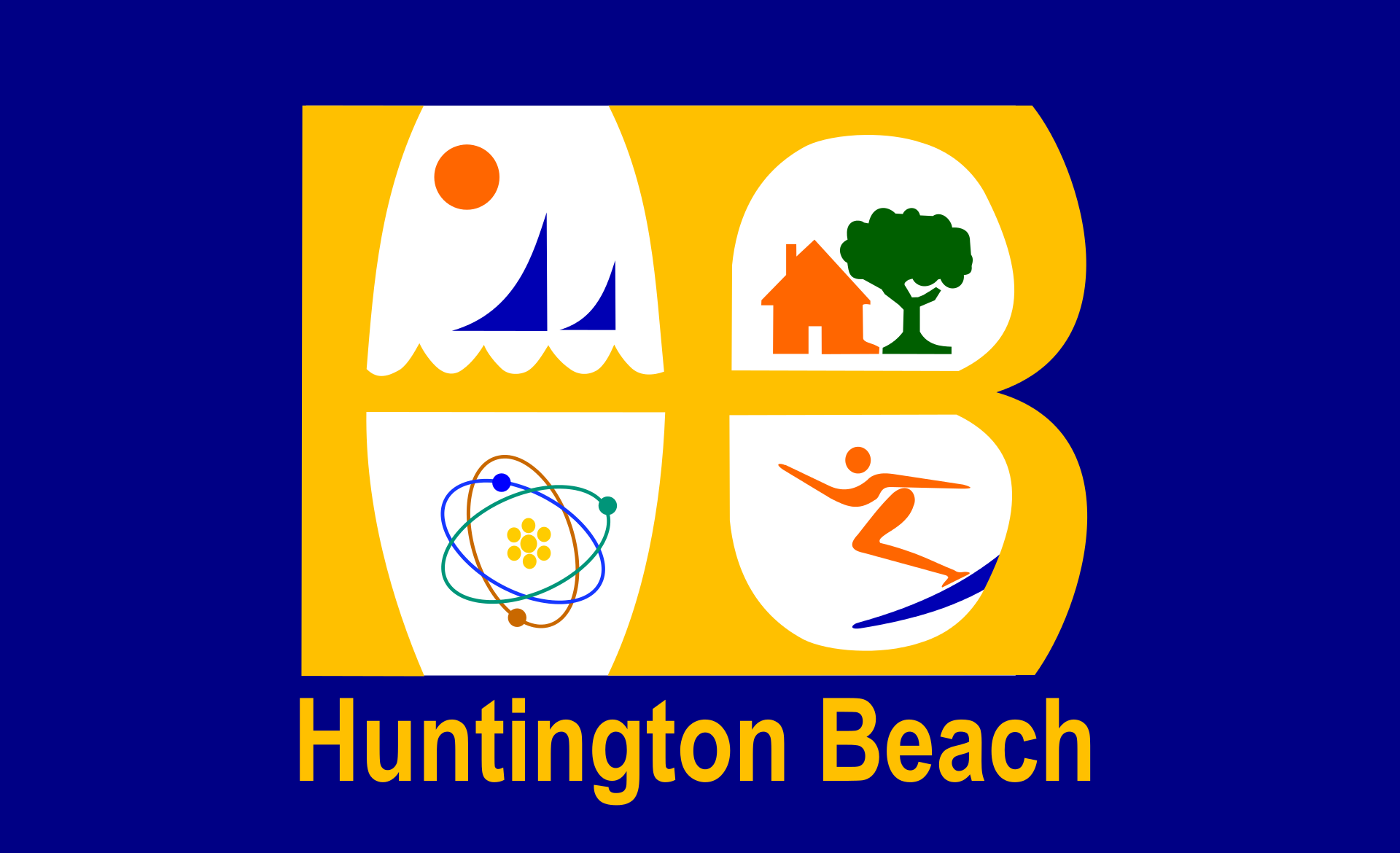 Stadtflagge Huntington Beach