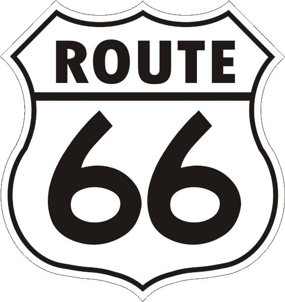 Aufkleber - Route 66 (1)