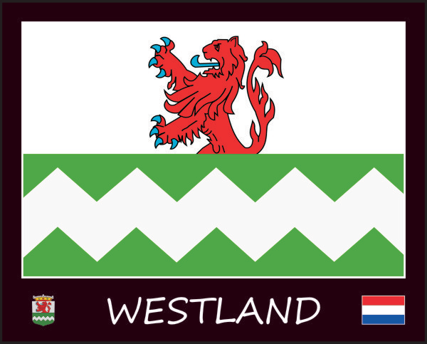 Flagge von Westland | schwarz