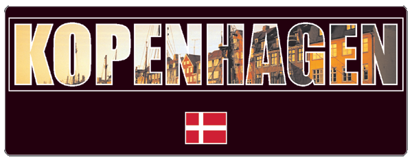Kopenhagen | Aufkleber- (schwarz)