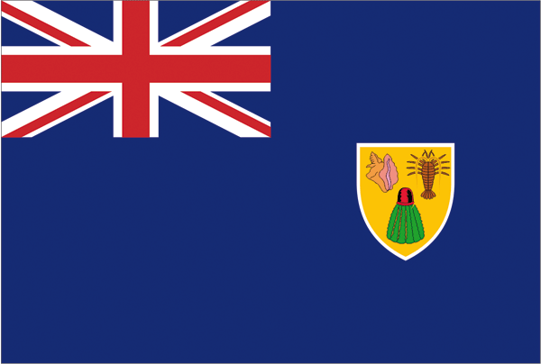 Turks and Caicos Islands | Flag of (same size)